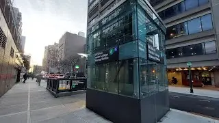 IRT Lexington Avenue Line: R62A (6) Train @ 68th Street-Hunter College + New Elevators
