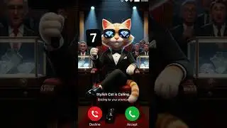 Stylish Cat is calling #cutecat #millionviewsrington #shorts #catcalling #ringtone #cat