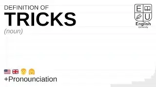 TRICKS meaning, definition & pronunciation | What is TRICKS? | How to say TRICKS