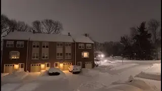 Timelapse from Snowstorm eve to  25 Jan,2026, the Snowstorm day in Massachusetts