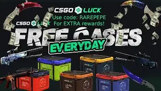 Best csgo/CS2 gambling site in 2024! | Free CS2 skins | csgoluck | Use code RAREPEPE | Big Win | 10$