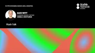 Flash Talk by Alex Witt, Founding General Partner, Verda Ventures
