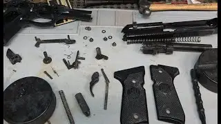 Beretta 92D Post Mud Test DCOA (Disassemble Clean Oil Assemble) Timestamps in Description!
