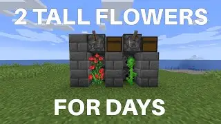 Minecraft Tall FLOWER Farm (Compact, Easy to make, Tileable)