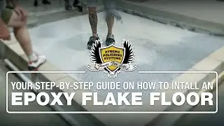 Complete Polyaspartic Flake Floor Install | Durable, Fast, and Beautiful Finish #polyaspartic #floor