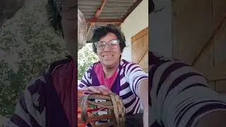 cesto de fibra de bananeira estilo Taquara
