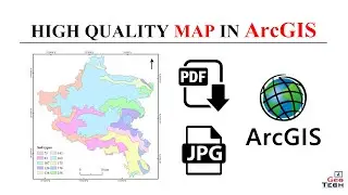 How to export a high quality map in ArcGIS 2024|How to convert PDF to JPG