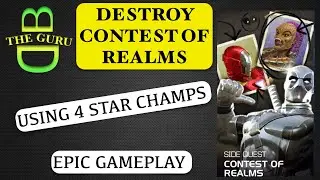 How to Beat EPIC Contest of Realms using 4 Star Champs - MCOC