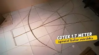 Part 1 bikin layangan spesial bulan MERDEKA‼️Maaf telat banyak! 🙏#aditya #layangan 