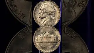 1964 D over D Jefferson Nickel Variety Coin #shorts