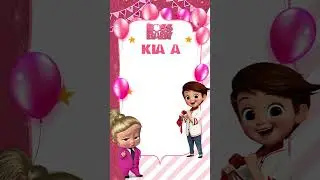 BIRTHDAY INVITATION || BOSS BABY GIRL || DIGITAL INVITATION || ANIMATED INVITATION || KIDS THEME ||