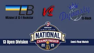Miz LB 13 Rockstar vs Dynasty13Blk (USAV Girls Junior National Championship 2025 13 Open Semi Final)