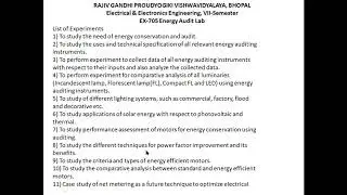 Energy Audit Instruments