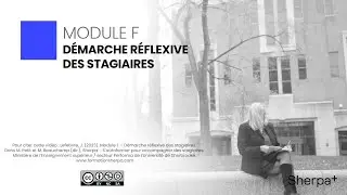 Module F   Démarche Reflexive des stagiaires