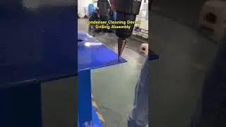 Condenser Cleaning Device#hvac #factory #madeinchina #fyp #chiller #machine