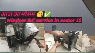 Window AC service in sector 15 #dalyvlog #acservicing #sonipatvlog #acvlogs #airconditionervlogs#ac