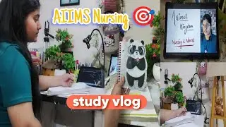  How I Study Daily | AIIMS Nursing 🎯|Memory Tricks | Study Routine ✨ #aiimsnursing #nursing2norcet 