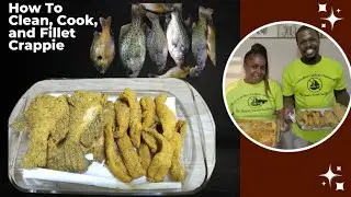 How To Fillet and Cook Crappie!! Baked Spaghetti!!