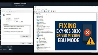 EXYNOS 3830 driver missing 100% Solution In EUB Mode
