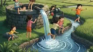 வயல்வெளிச் சித்திரம்#lifestyle #animation #lifeisbutadream #ghibli #cartoon #villagelife 