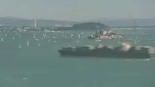 Crazy boats timelapse during Blue Angels show in San Fransisco
