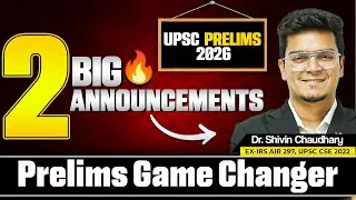 2 BIG Announcements for Prelims Navigator Course for UPSC CSE 2026 | Dr. Shivin Chaudhary