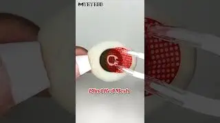 MYEYEBB Blind Red Mesh Cosplay Colored Contact Lenses | Prescription
