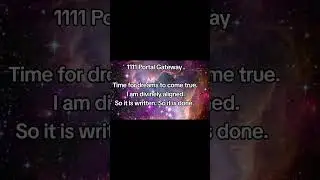 1111 Portal.  Quantum Shift. Timelime jump. Freedom. Love and peace. Shumann Resonanace
