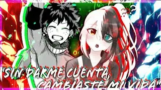 SIN DARME CUENTA CAMBIASTE MI VIDA  (IZUKU X TODOROKI FEM) CAP 02