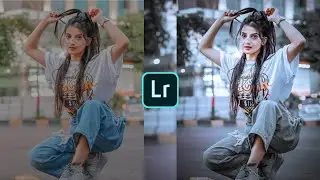 Silver colour tone lightroom photo editing tutorial//preset free