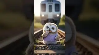 Baby Owl Eating Mini Cookies 🦉🍪 | Sweet Aesthetic ASMR Short  #ai #animallife #babyanimal #funny
