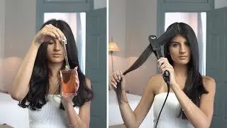 How to: Flat Iron w/ the Saffron Hair Elixir