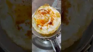 Half boil egg recipe|Street style half boil omelette #shorts #halfboiledegg