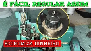 COMO REGULAR O TENSOR DA M&Aacute;QUINA DE COSTURA OVERLOCK CHINESINHA E PASSAR A LINHA NO GUIA CORRETAMENT