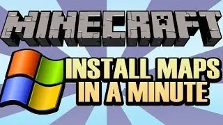Minecraft How to Tutorial: Install a Downloadable Map onto Singleplayer