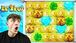 CRAZIEST RECORD WIN on LE ZEUS... (GOLD STAGE)