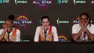 Caitlin Clark, Aliyah Boston and Kelsey Mitchell full 2024 WNBA All-Star Weekend press conference