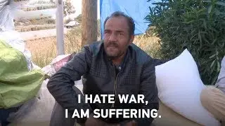 Middle Eastern refugee: I hate war, I am suffering