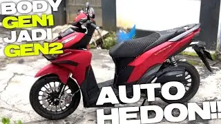 TUTORIAL MERUBAH BODY GEN 1 JADI GEN 2 DIVARIO LED NEW - Project Vario 150