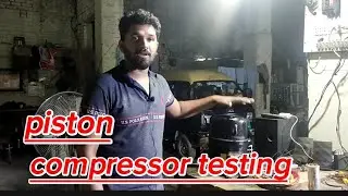 piston compressor ko check karne ka tarika