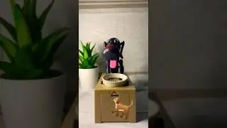 CRAZY  BLACKY DOGGY 🐕  SAVING  COIN BANK #cute #toy #fun #play #youtubeshorts #shortsfeed #asmr