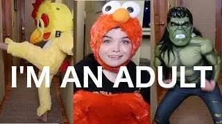 TRYING ON KIDS' HALLOWEEN COSTUMES...because i can