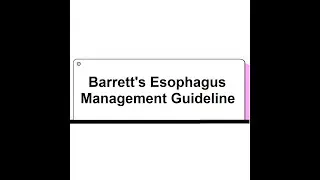 Barrett&rsquo;s Esophagus Management Guideline | Clinical Overview for Medical Professionals