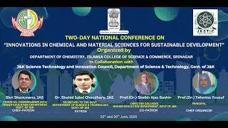 Two Day National Conference on Innovation in Chemical and Material Sciences for Sustainable Dev. 25