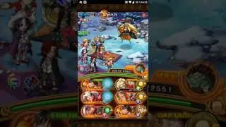 Timeskip Luffy team with FTP subs runs through 60 Stamina Shiki Raid