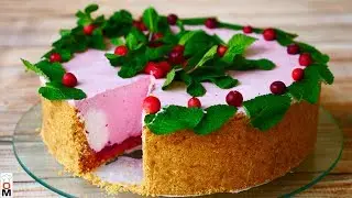 ТОРТ БЕЗ ВЫПЕЧКИ с творожным  кремом и клюквой | Ольга Матвей