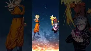 Goku 🆚️ Gojo & Sukuna // #goku  #gojo  #sukuna #dragonball #jujutsukaisen #anime