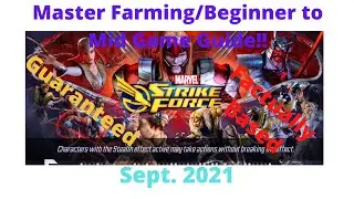 Ultimate Marvel Strike Force Farming Guide - Best New to Mid Game Master Guide Sept. 2021! Part 1