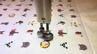 Watch This Wholecloth, Customized Minky Blanket Come to Life on the Longarm