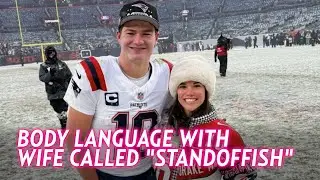 Drake Maye Criticized for Body Language With Wife After AFC Win